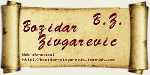 Božidar Zivgarević vizit kartica